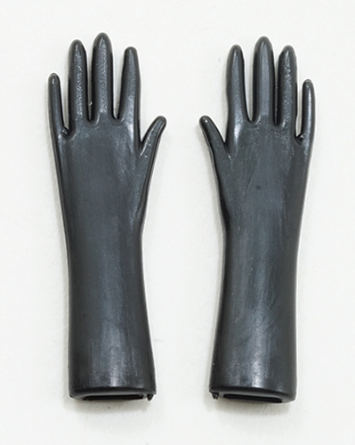 Black Rubber Gloves